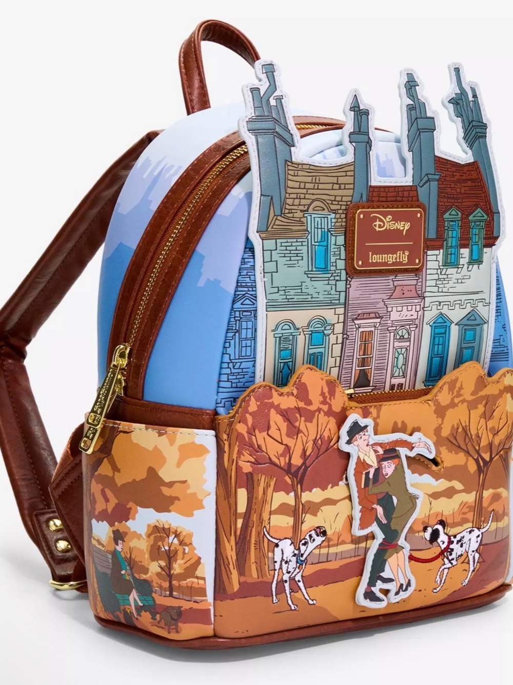 ๐ถ101 Dalmatians Roger & Anita Intro Scene Mini Backpack NEW NWT - Picture 2 of 7